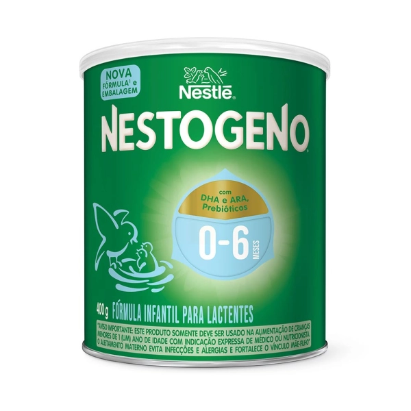 Fórmula Infantil Nestogeno 1 - 0 a 6 meses 400g - Nestlé Produto Fórmula Infantil Nestogeno 1 - 0 a 6 meses 400g - Nestlé