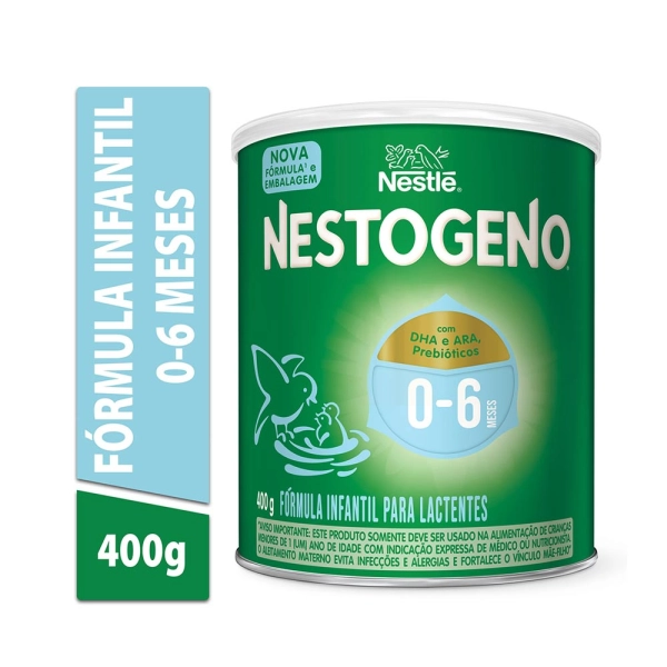 Fórmula Infantil Nestogeno 1 - 0 a 6 meses 400g - Nestlé Produto Fórmula Infantil Nestogeno 1 - 0 a 6 meses 400g - Nestlé