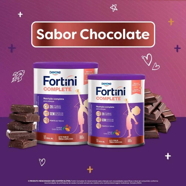 Fortini Complete Chocolate 400g Produto Fortini Complete Chocolate 400g