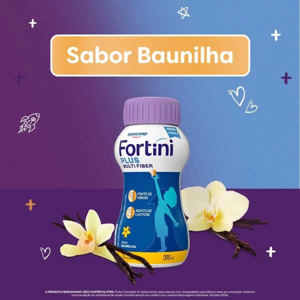 Produto Fortini Multi Fiber Baunilha 200ml - Danone
