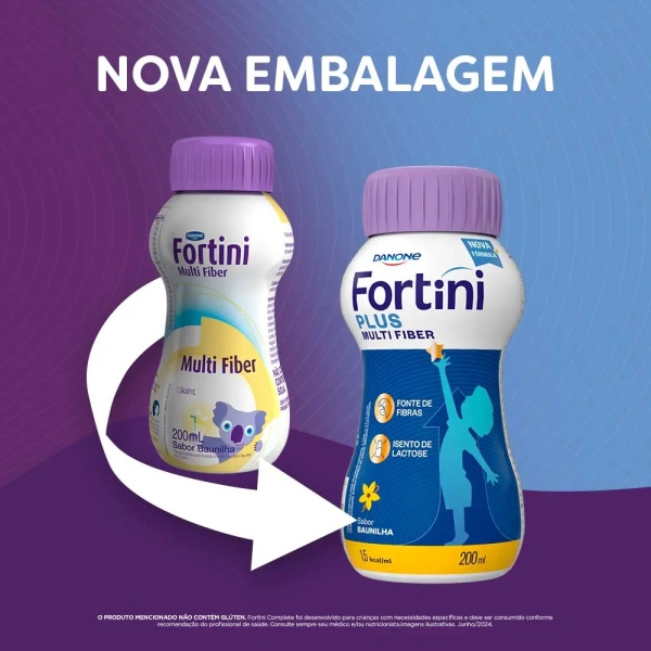 Produto Fortini Multi Fiber Baunilha 200ml - Danone