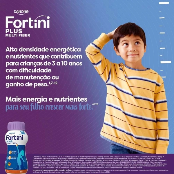 Fortini Multi Fiber Chocolate 200ml - Danone Produto Fortini Multi Fiber Chocolate 200ml - Danone