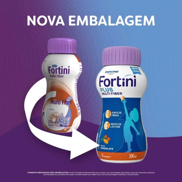 Fortini Multi Fiber Chocolate 200ml - Danone Produto Fortini Multi Fiber Chocolate 200ml - Danone