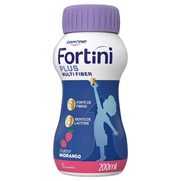Fortini Multi Fiber Morango 200ml - Danone Produto Fortini Multi Fiber Morango 200ml - Danone