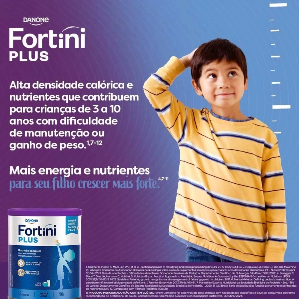 Fortini Plus Sem Sabor 400g - Danone Produto Fortini Plus Sem Sabor 400g - Danone