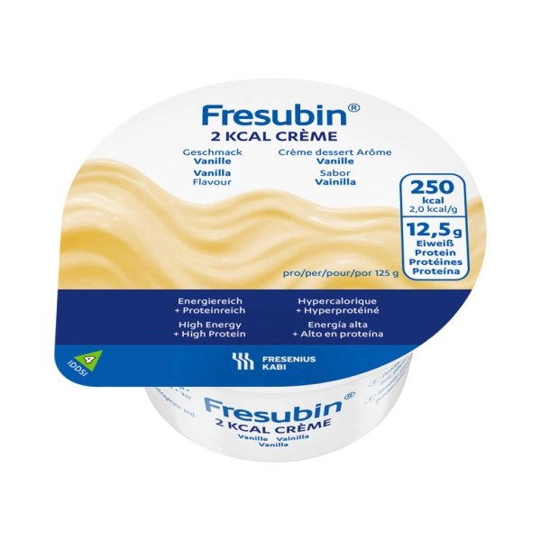 Fresubin 2 kcal Creme Baunilha - 4 unidades de 125g - Fresenius Kabi Produto Fresubin 2 kcal Creme Baunilha - 4 unidades de 125g - Fresenius Kabi