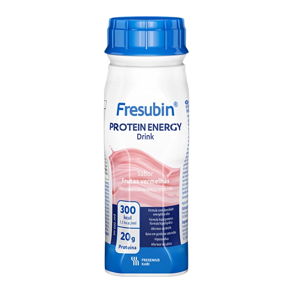 Fresubin Protein Energy Drink Frutas Vermelhas 200ml - Fresenius Kabi Produto Fresubin Protein Energy Drink Frutas Vermelhas 200ml - Fresenius Kabi