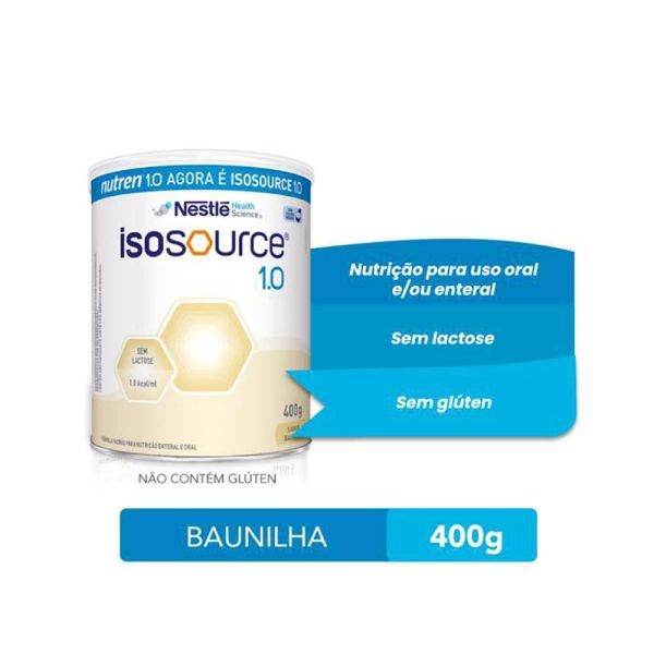 Produto Isosource 1.0 Baunilha 400g Nestlé