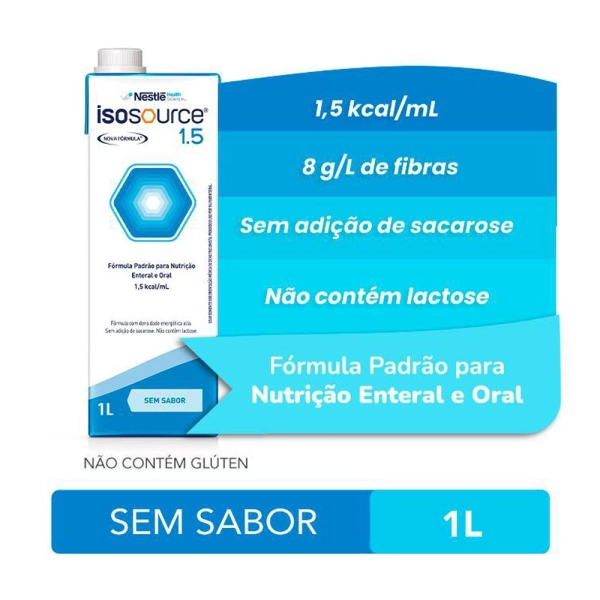 Isosource 1.5 1L Sem Sabor Nestlé Produto Isosource 1.5 1L Sem Sabor Nestlé