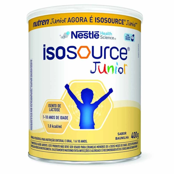 Isosource Junior Baunilha 400g Nestlé Produto Isosource Junior Baunilha 400g Nestlé