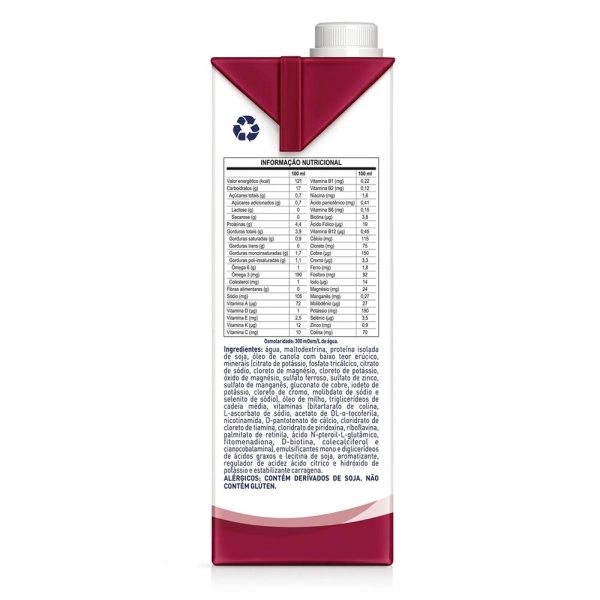 Isosource Soya 1.2 Kcal/ml Baunilha 1L Nestlé Produto Isosource Soya 1.2 Kcal/ml Baunilha 1L Nestlé