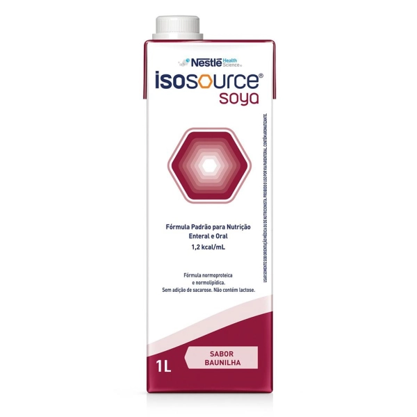 Isosource Soya 1.2 Kcal/ml Baunilha 1L Nestlé Produto Isosource Soya 1.2 Kcal/ml Baunilha 1L Nestlé