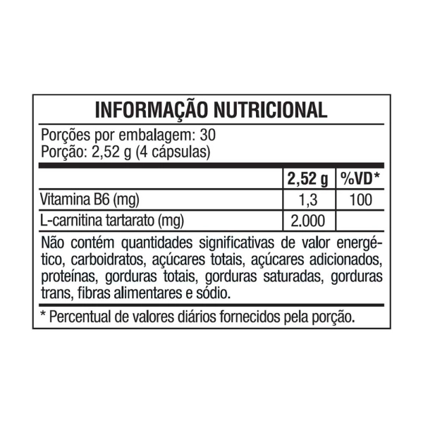 Produto L-carnitina 120 Capsulas - Vitafor