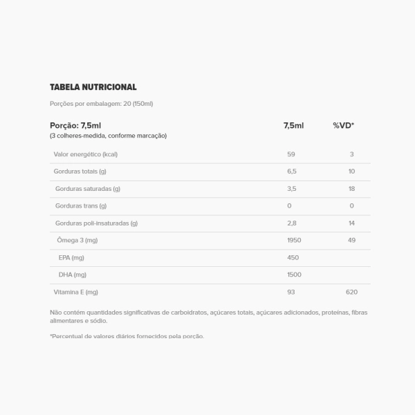 Liquid DHA TG 150ml - Essential Nutrition Produto Liquid DHA TG 150ml - Essential Nutrition