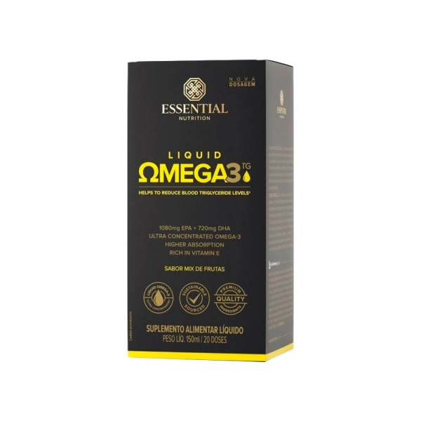 Liquid Super Omega-3 TG 150ml - Essential Nutrition Produto Liquid Super Omega-3 TG 150ml - Essential Nutrition