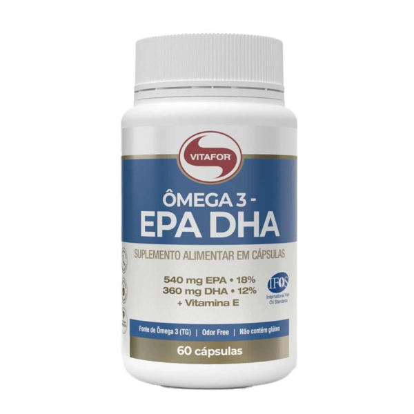 Produto Ômega 3 EPA DHA 60 Cápsulas de 1g - Vitafor