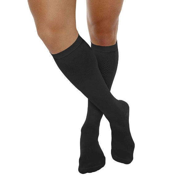 Produto Meia de Compressão Masculina 3/4 Preto média compressão Tamanho M - Kendall