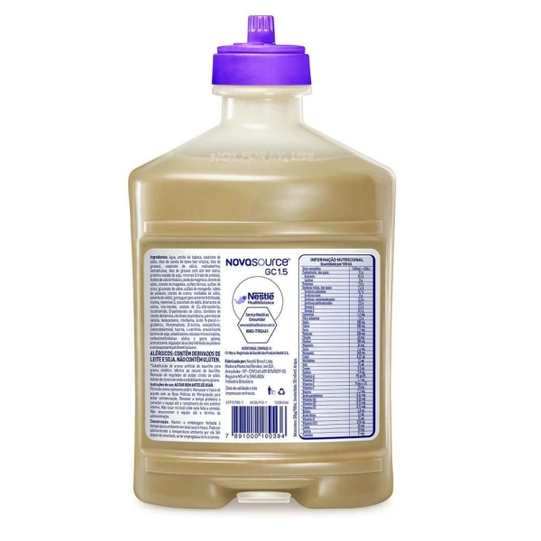 Produto Novasource GC 1.5 Sistema Fechado 1L - Nestlé