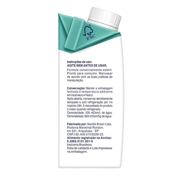 Novasource Proline Baunilha 200ml - Nestlé Produto Novasource Proline Baunilha 200ml - Nestlé