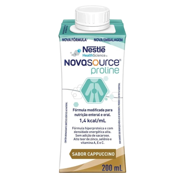 Novasource Proline Cappuccino 200ml - Nestlé Produto Novasource Proline Cappuccino 200ml - Nestlé