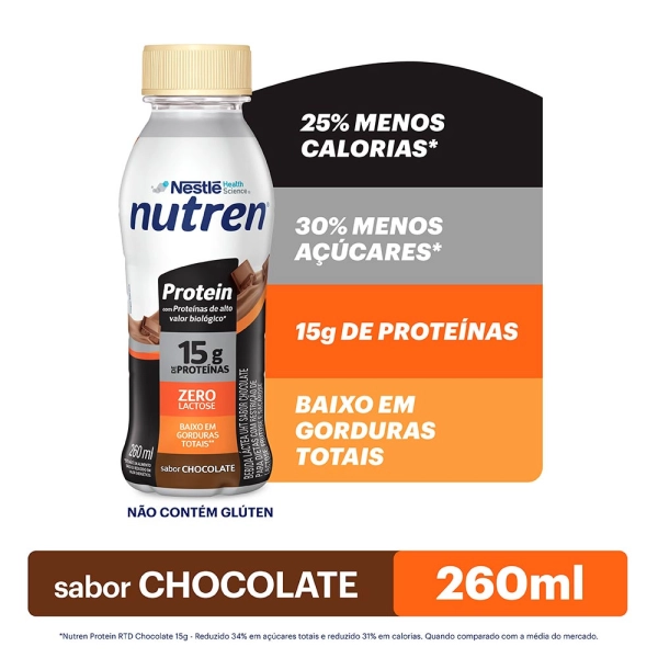 Produto Nutren 1.5 Protein Chocolate 260ml - Nestlé