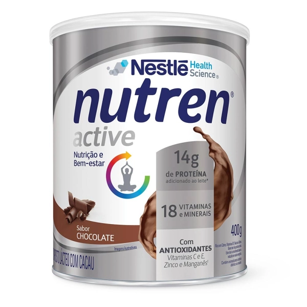 Nutren Active Chocolate 400g - Nestlé Produto Nutren Active Chocolate 400g - Nestlé