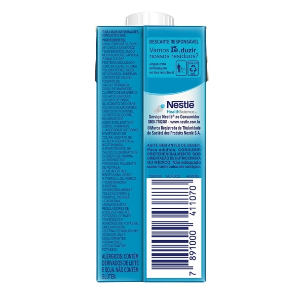 Nutren Control Baunilha 200ml - Nestlé Produto Nutren Control Baunilha 200ml - Nestlé