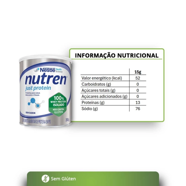 Nutren Just Protein 280g - Nestlé Produto Nutren Just Protein 280g - Nestlé