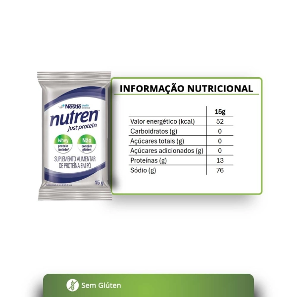 Nutren Just Protein Sache 15g - Nestlé Produto Nutren Just Protein Sache 15g - Nestlé