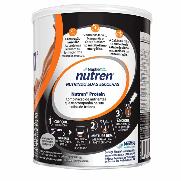 Produto Nutren Protein Chocolate Po 400g - Nestlé