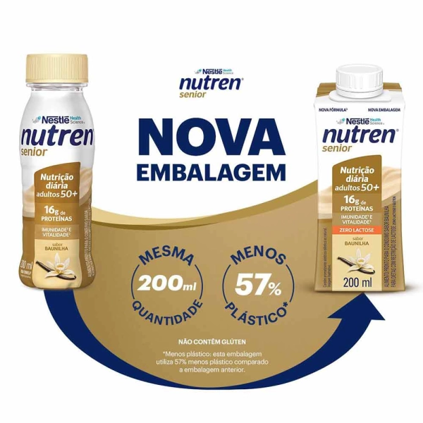 Nutren Senior Baunilha 200ml - Nestlé Produto Nutren Senior Baunilha 200ml - Nestlé