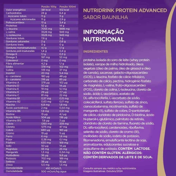 Nutridrink Protein Advanced Baunilha 600g - Danone Produto Nutridrink Protein Advanced Baunilha 600g - Danone