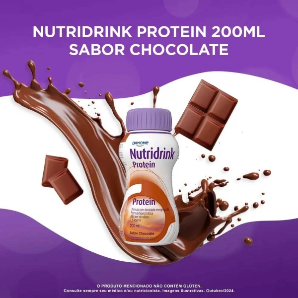 Nutridrink Protein Chocolate 200ml - Danone Produto Nutridrink Protein Chocolate 200ml - Danone