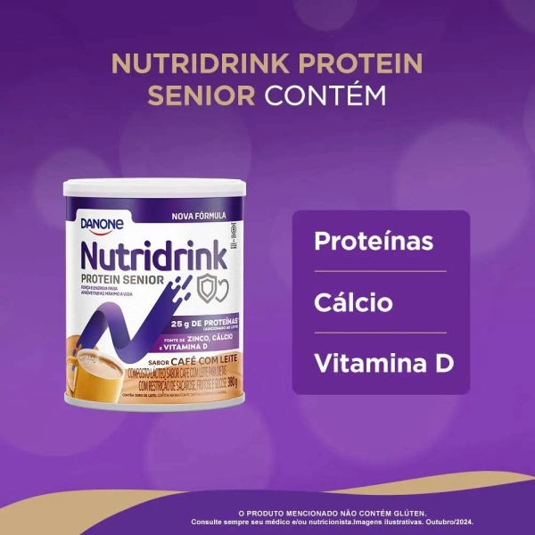 Nutridrink Protein Senior Café com Leite 380g - Danone Produto Nutridrink Protein Senior Café com Leite 380g - Danone