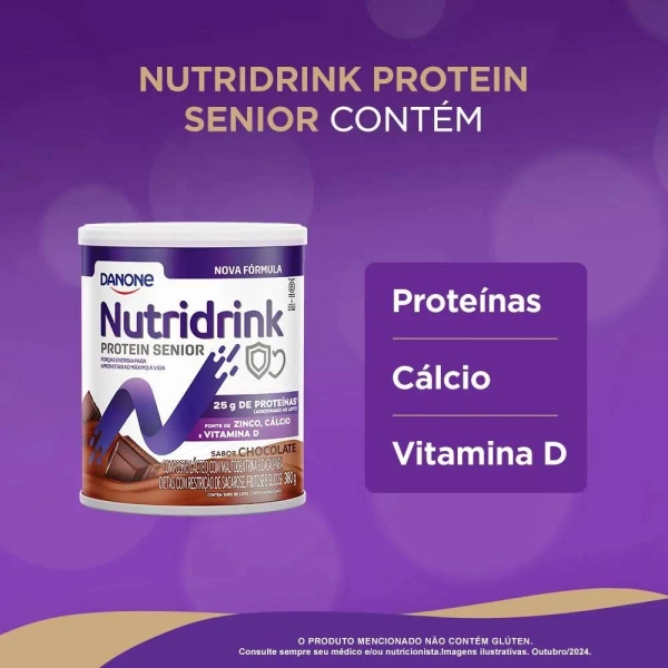 Produto Nutridrink Protein Senior Chocolate 380g - Danone