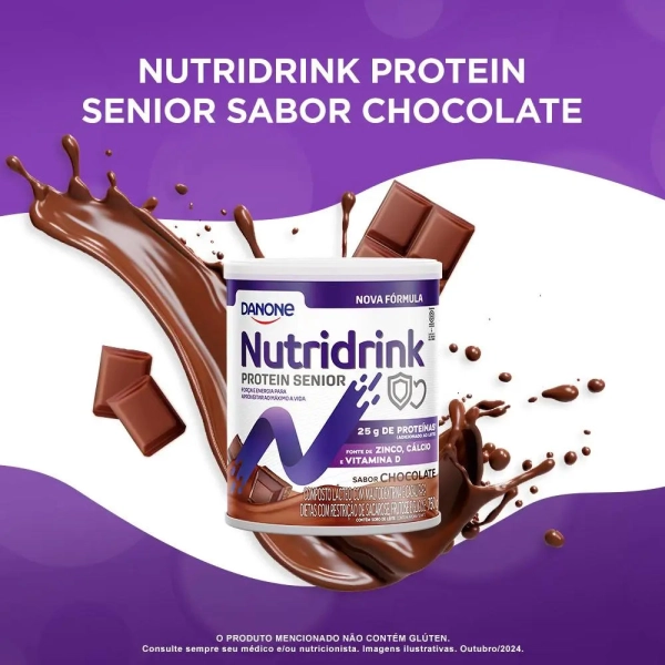 Nutridrink Protein Senior Chocolate 750g - Danone Produto Nutridrink Protein Senior Chocolate 750g - Danone