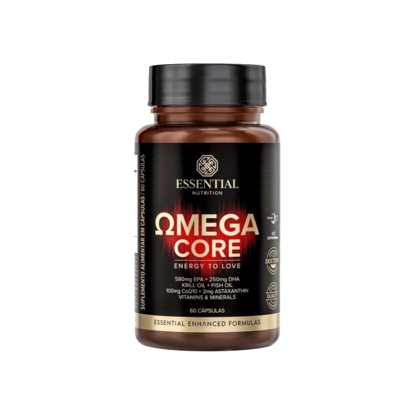 Omega Core 60 Cápsulas - Essential Nutrition Produto Omega Core 60 Cápsulas - Essential Nutrition