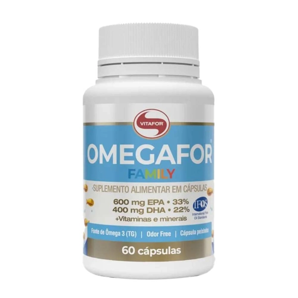 Produto Omegafor Family 60 Capsulas 500mg - Vitafor