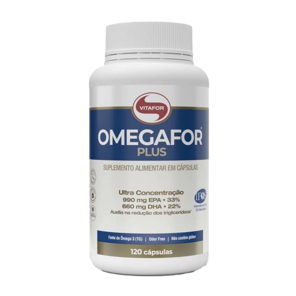 Omegafor Plus 120 Cápsulas de 1g - Vitafor Produto Omegafor Plus 120 Cápsulas de 1g - Vitafor