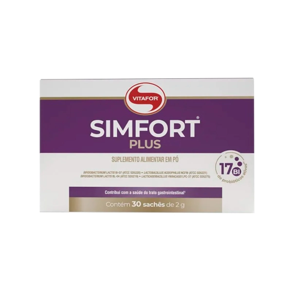 Simfort Plus 30 Saches 2g - Vitafor Produto Simfort Plus 30 Saches 2g - Vitafor