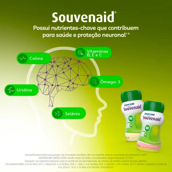 Produto Souvenaid Morango - 4 Unidades de 125ml - Danone