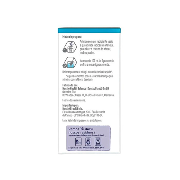 Thicken Up Clear Caixa com 24 Sachês de 1,2g Espessante Alimentar - Nestlé Produto Thicken Up Clear Caixa com 24 Sachês de 1,2g Espessante Alimentar - Nestlé