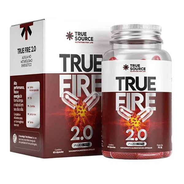 True Fire 2.0 60 Capsulas - True Source Produto True Fire 2.0 60 Capsulas - True Source