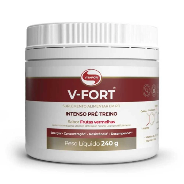 V Fort Frutas Vermelhas 240g - Vitafor Produto V Fort Frutas Vermelhas 240g - Vitafor