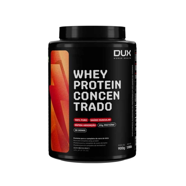Whey Protein Concentrado Sem Sabor 900g - Dux Nutrition Produto Whey Protein Concentrado Sem Sabor 900g - Dux Nutrition