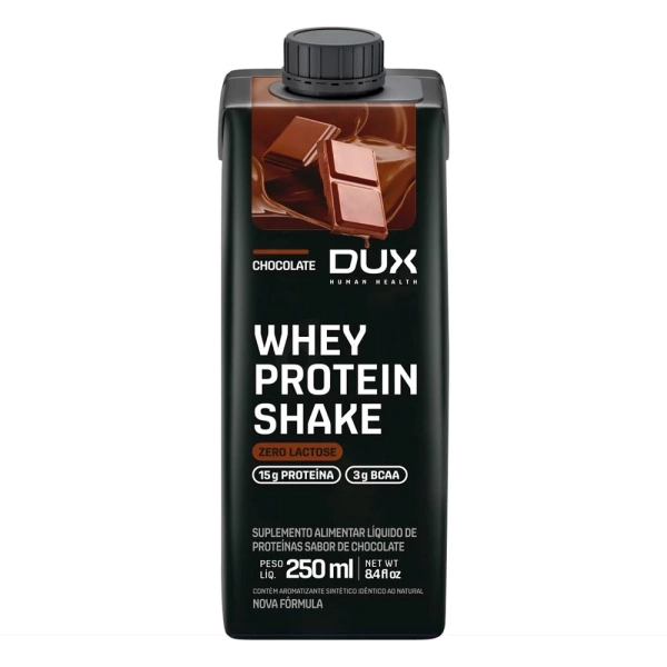 Whey Protein Shake Chocolate 250ml - Dux Nutrition Produto Whey Protein Shake Chocolate 250ml - Dux Nutrition