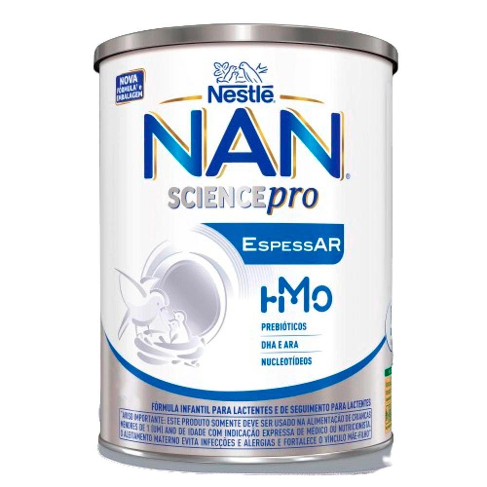 NAN SCIENCE PRO EspessAR HMO 400g Fórmula Infantil - Nestlé Produto NAN SCIENCE PRO EspessAR HMO 400g Fórmula Infantil - Nestlé