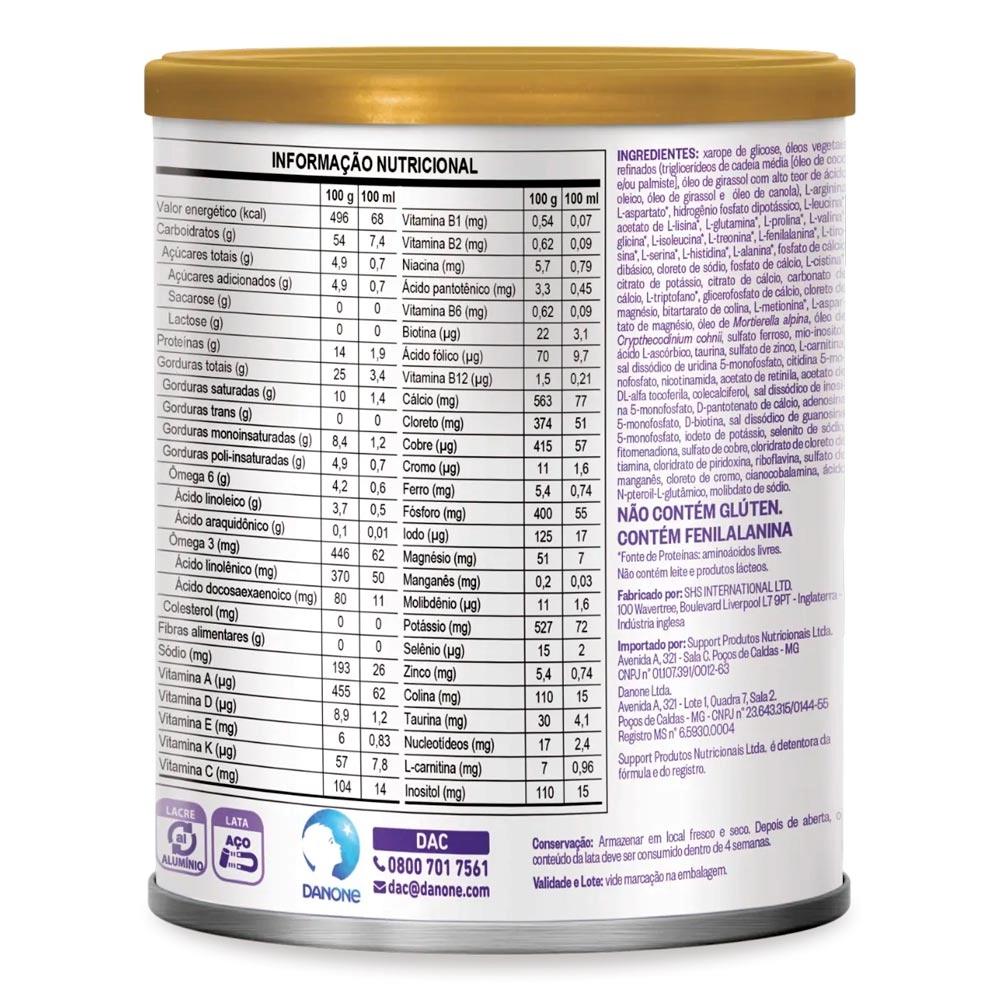 Neocate LCP Upgrade 400g - Danone Produto Neocate LCP Upgrade 400g - Danone