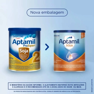 Fórmula Infantil: Aptamil Soja 2 800g - 0-12 meses - Danone