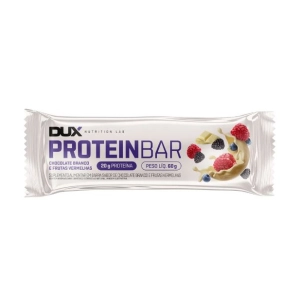 Produto - Barra de Proteina 60g Chocolate Branco e Frutas Vermelhas - Dux Nutrition